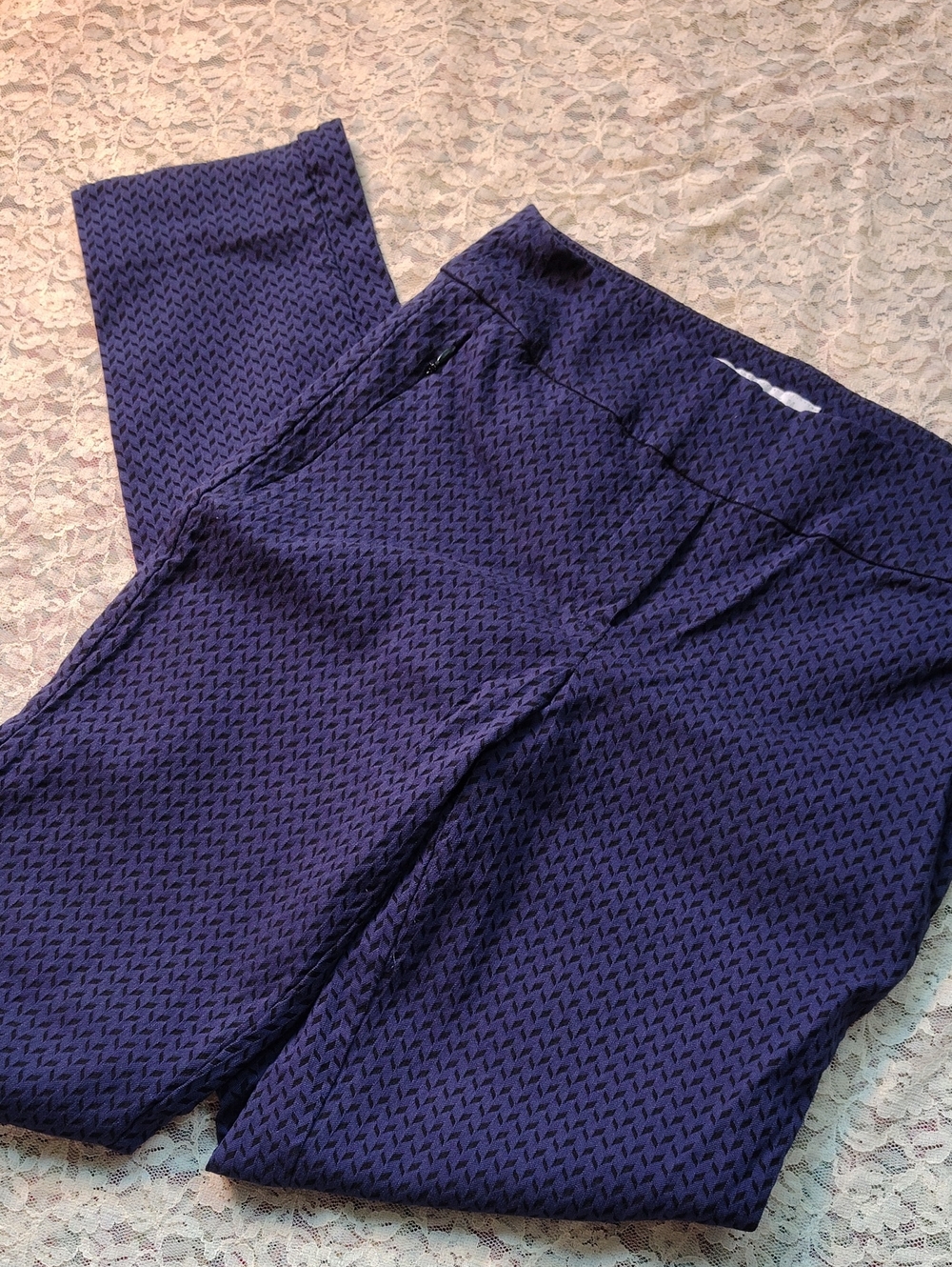 Margaret M, Navy Blue Sporty Trousers, Size S